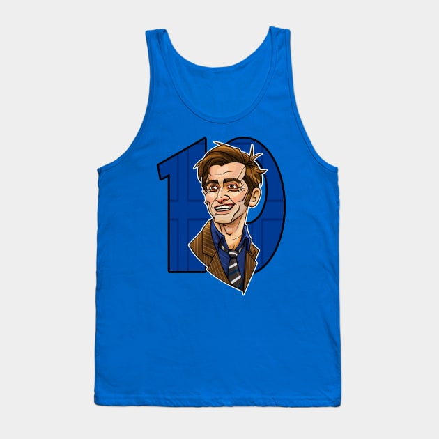 The Tenth Doctor Tank Top by RoguePlanets